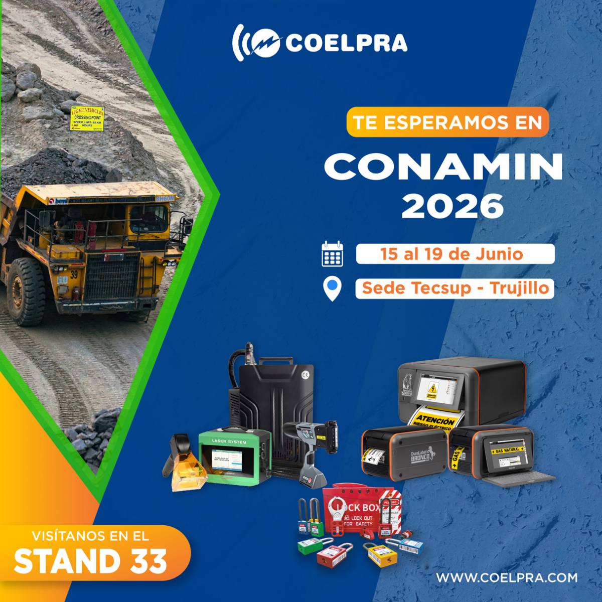 Coelpra estará presente en CONAMIN 2026 en Trujillo con el lanzamiento de LockPro
