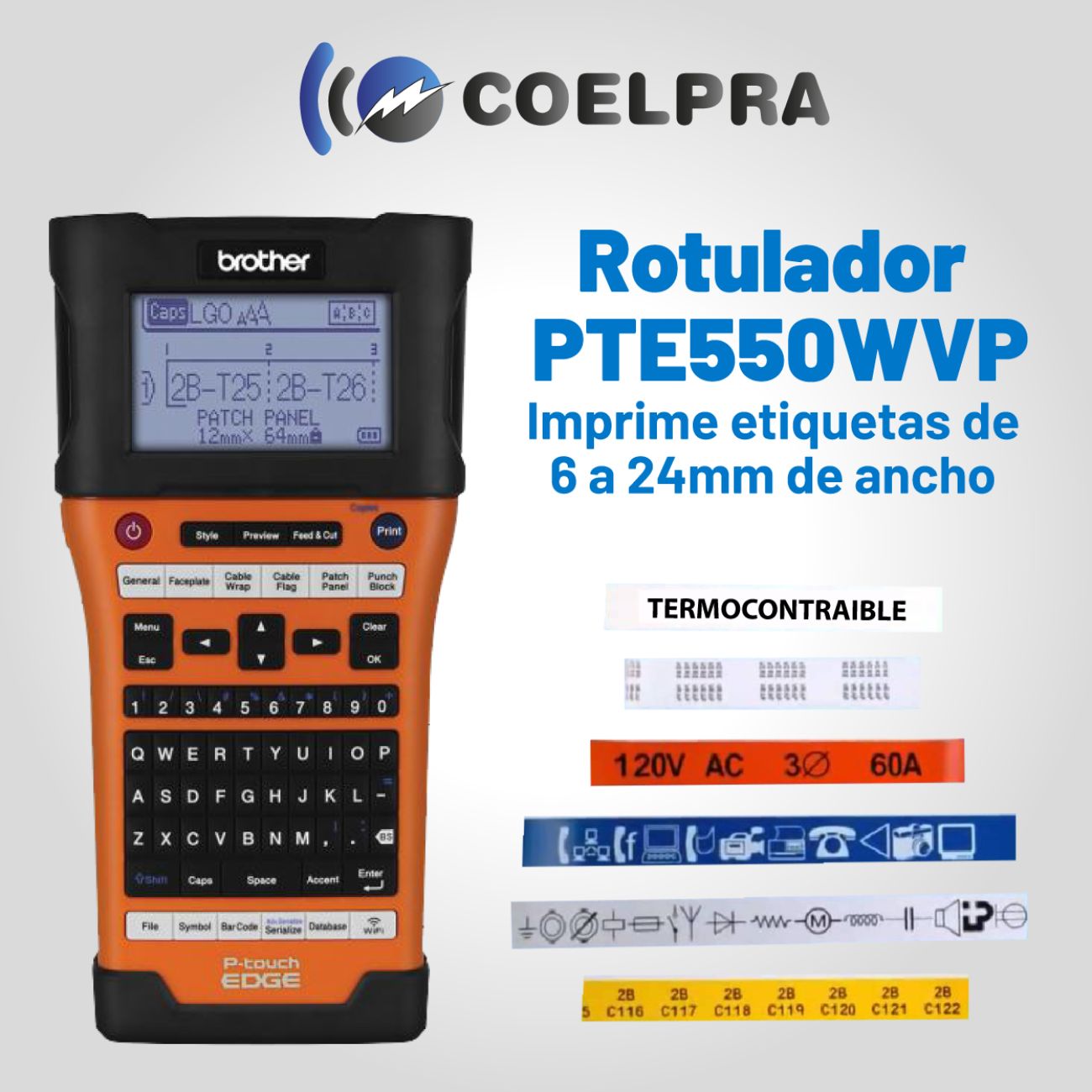 rotulador brother pt e550wvp