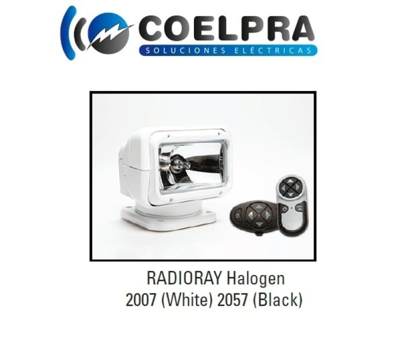 luz led portatil radioray halogen 2007 (blanco) 2057 (negro)