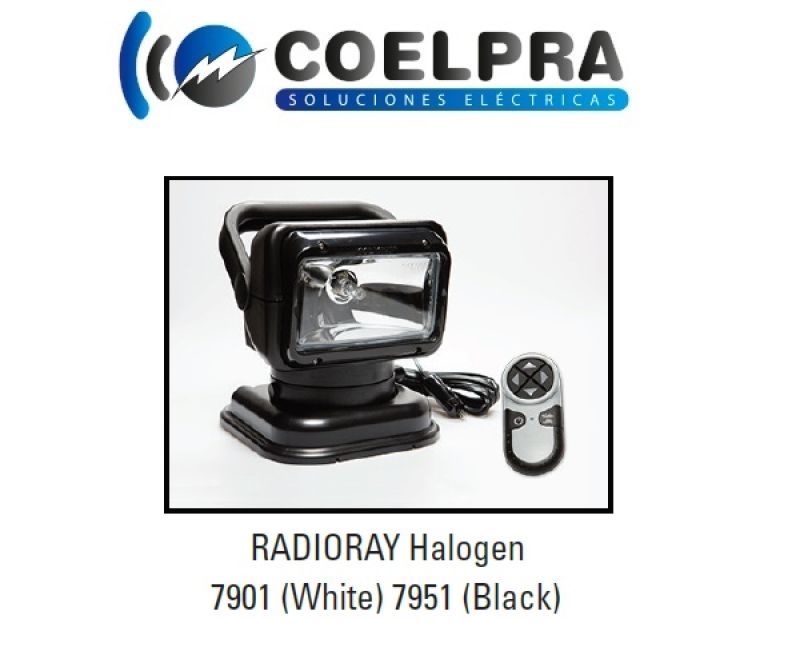 luz led portatil radioray halogen 7901 (blanco) 7951 (negro)