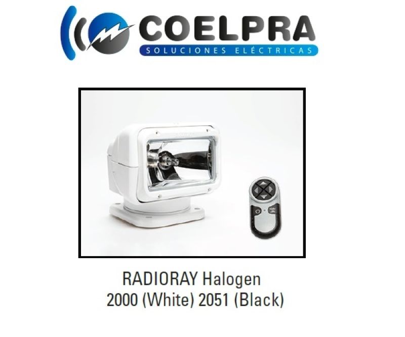 luz led portatil radioray halogeno 2000 (blanco) 2051 (negro)