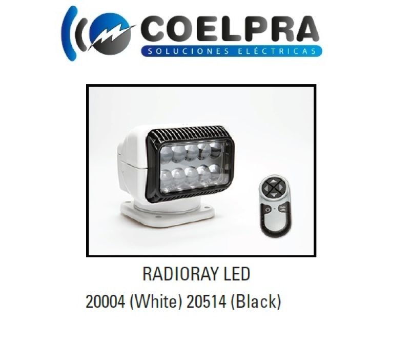 luz led portatil radioray led 20004 (blanco) 20514 (negro)