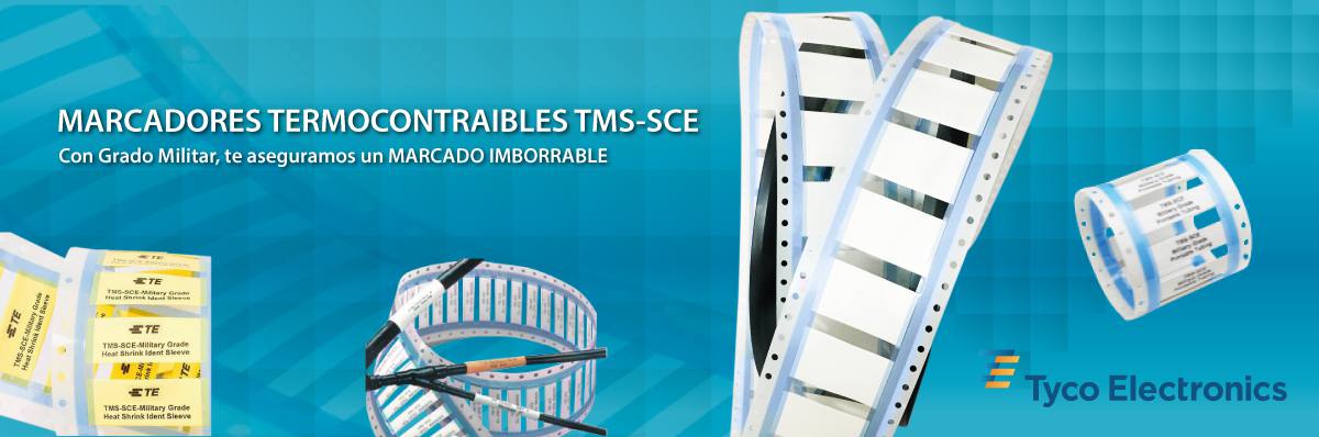 Marcadores Termocontraíbles de Grado Militar TMS-SCE de Tyco Electronics