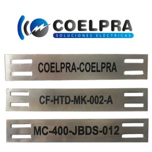 Grabado de placas de acero inoxidable