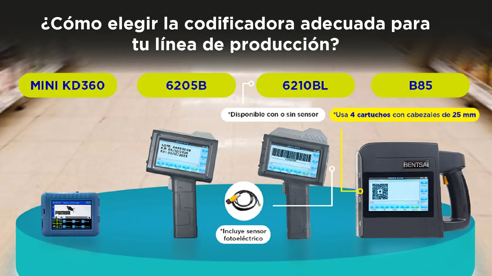 ¿Cómo elegir la codificadora adecuada para tu línea de producción?