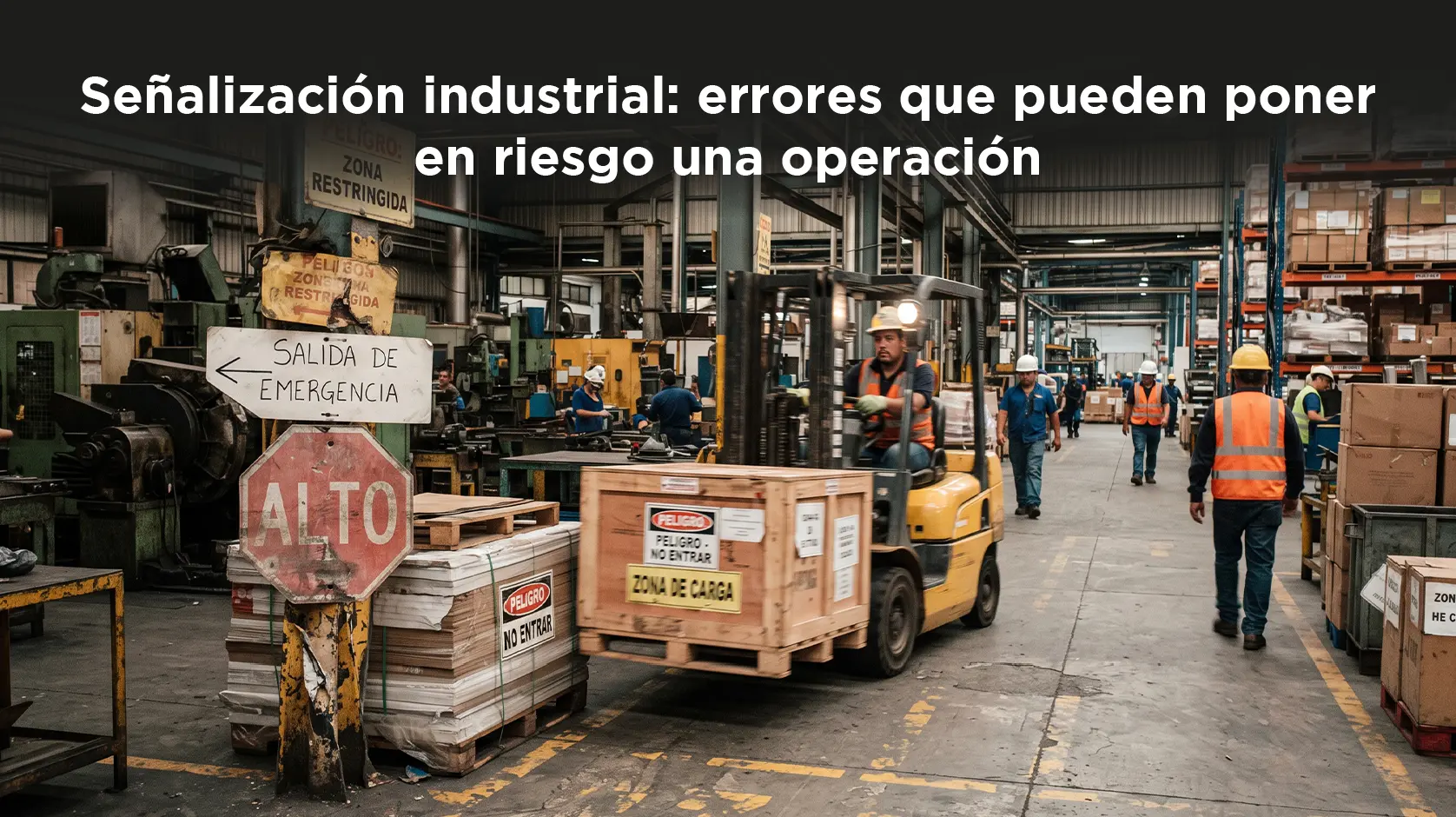 Señalización industrial: errores que pueden poner en riesgo una operación